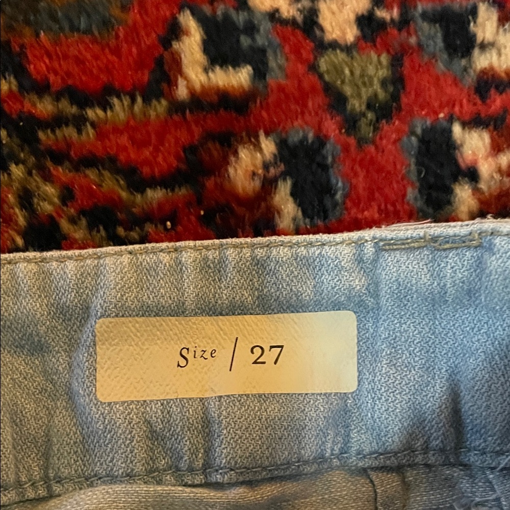 Pilcro and the Letterpress Light Blue Wide Leg Chinos Pant - Picture 3 of 4